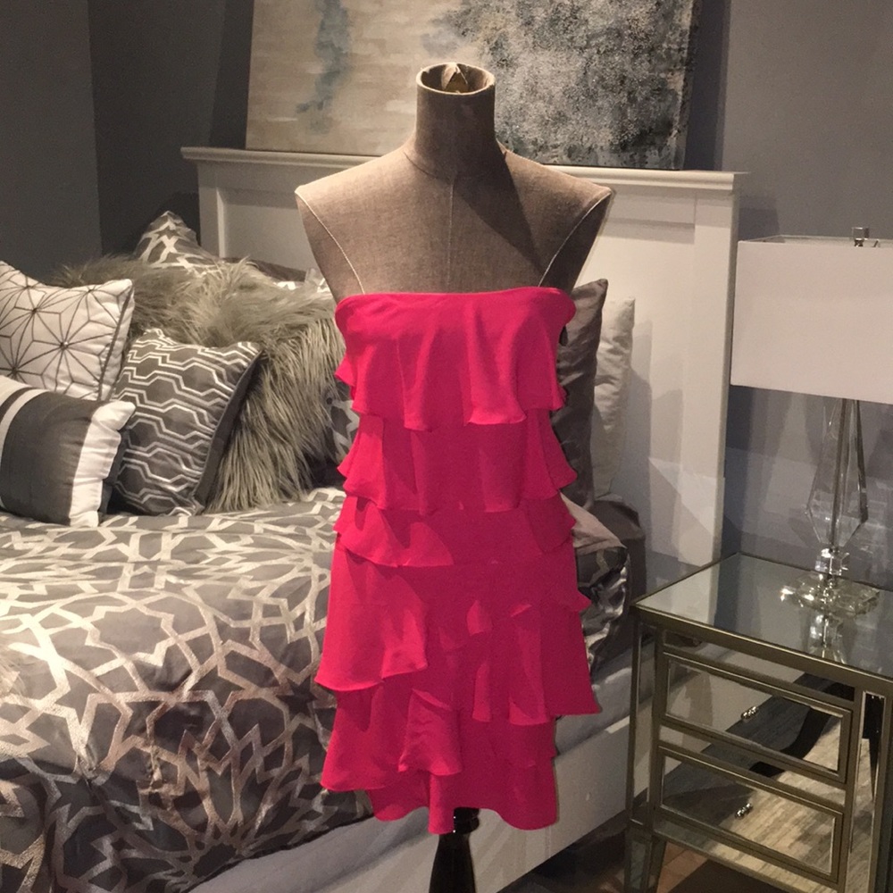 NWT BCBG fuchsia dress
